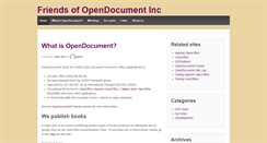 Desktop Screenshot of friendsofopendocument.com