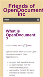 Mobile Screenshot of friendsofopendocument.com